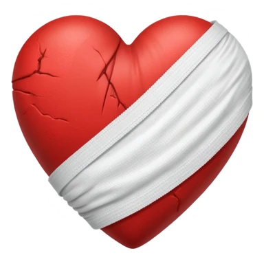 Bandaged heart  sticker