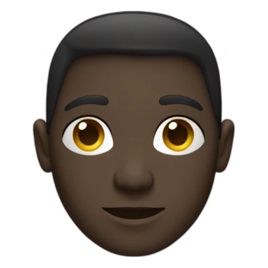 Un humain avec couleur de peau noire sticker