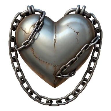 heart wrapped in chains sticker