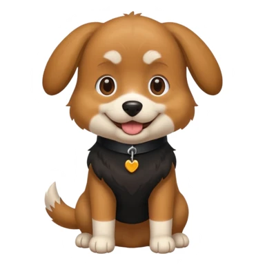 Dog wearing a black shirt  sticker