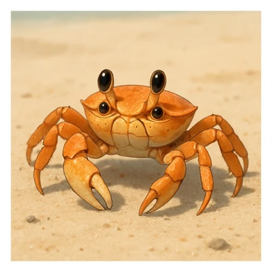 young crab, variation 3 sticker