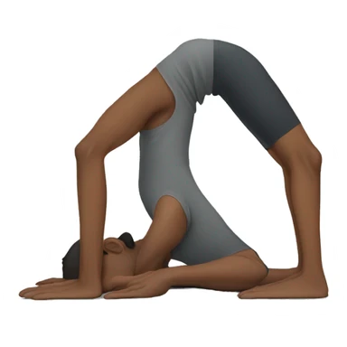 Man downward dog sticker