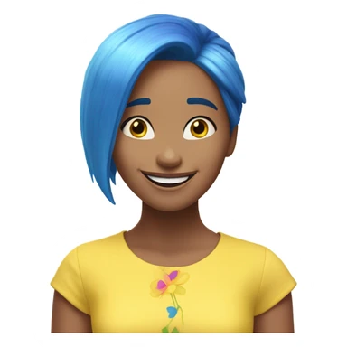 Disney Pixar character Joy from inside out sticker