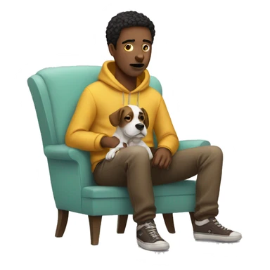 Chill guy into dog sticker