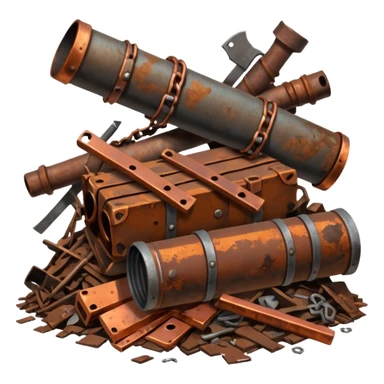 débrouillard ferraille cuivre  post apo survie loot gaming pas de personnage sticker