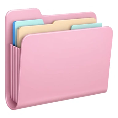pastel pink folder aesthetic sticker