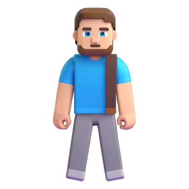 Minecraft Steve character sticker