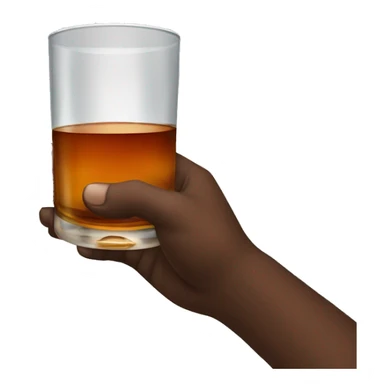 hand holding a glass of whiskey sticker
