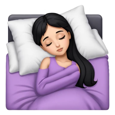 Ariana Grande sleeping with black hair  sticker