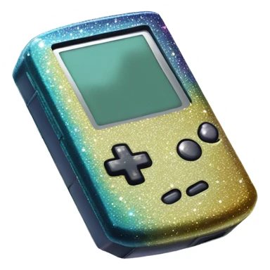 sparkly game boy color sticker
