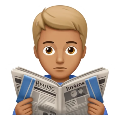 read paper with no rection man sticker