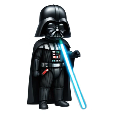 Darth vader holding a lightsaber sticker