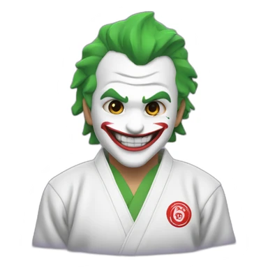 the joker in judoka sticker