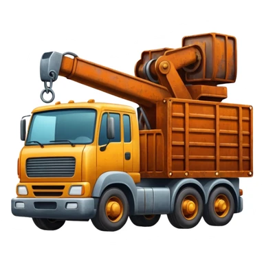 truck load with machine sticker