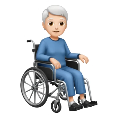 Disabled elderly in a wheelchair  sticker