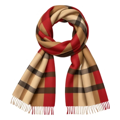 burberry type scarf sticker