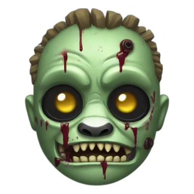 panda zombie army sticker