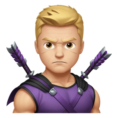 hawkeye marvel superhero headshot sticker