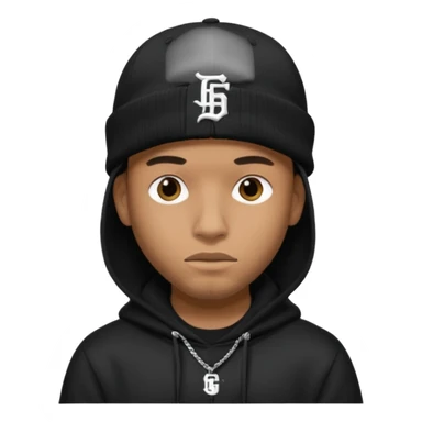 rapper khăn trùm mặt (che miệng) full đen có mũ len hãng MLB
 sticker