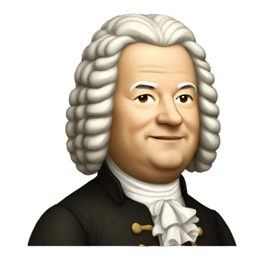 johann sebastian bach standing sticker