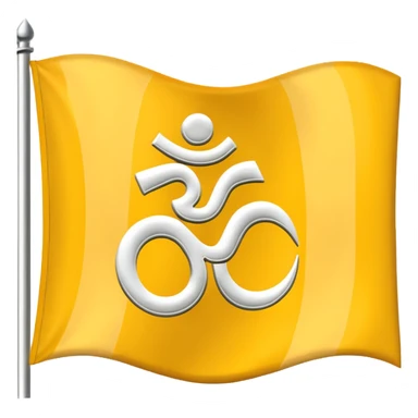 flag yellow white yellow ohm sticker