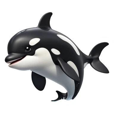 cinematic-comical-orca-portrait-emoji,-head-tilted-dramatically-with-an-exaggeratedly-shocked-expression,-featuring-a-sleek-black-and-white-body-with-wide,-comically-expressive-eyes-full-of-playful-disbelief-and-animated-flippers,-simple sticker