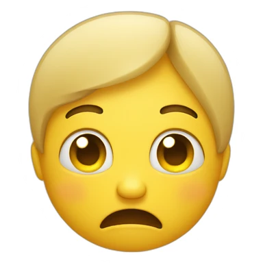 Zany face crying sticker