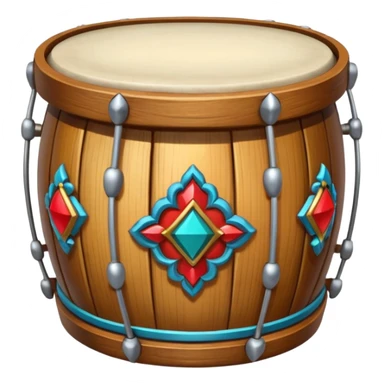Ceremonial drum colored sticker