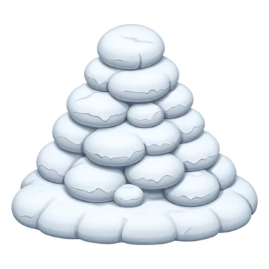 a Snow pile without face   sticker