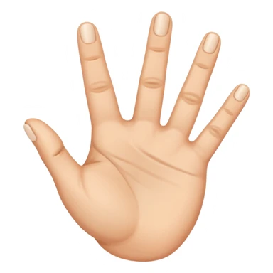 A hand with the thumb and the index finger and the middle finger up and the rest down  sticker