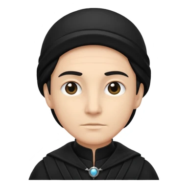 time traveler in black clothes sticker