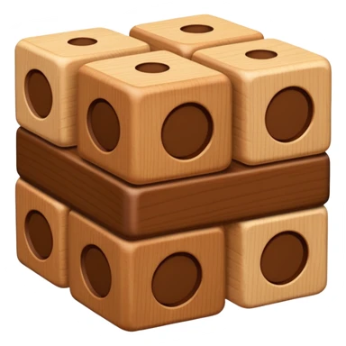building material: wooden blocks stacked on top of each other sticker