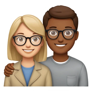 me wear glasses with my boyfriend sticker