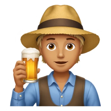 Drinking beer on friday after work sticker