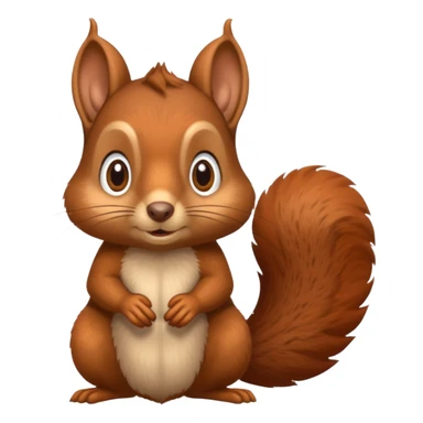 Skeptical squirrel sticker