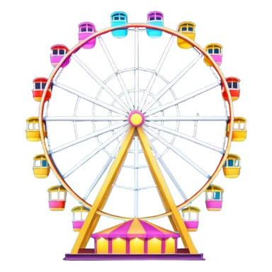 Ferris Wheel with lights
 sticker