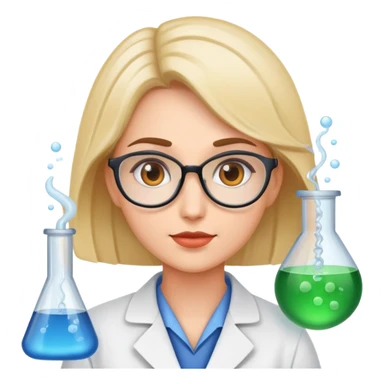 scientist woman sticker