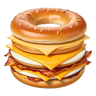 Bacon egg and cheese bagel sticker