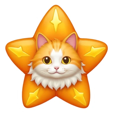 A cat inside of a star ⭐️ 🐱 sticker