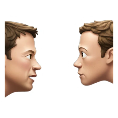 Fight Elon musk vs Mark Zuckerberg sticker