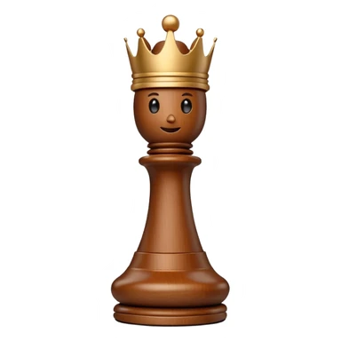 white king wooden chess pieces, sticker