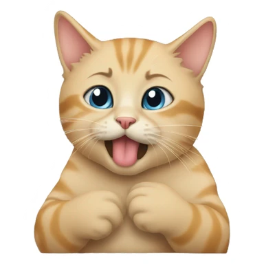 Cat kissing  sticker