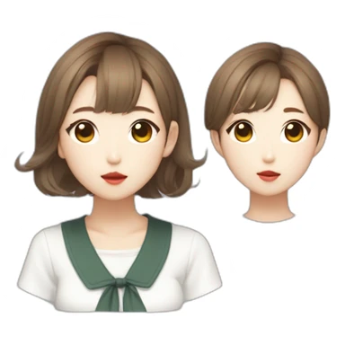 KPOP music group Mamamoo member Kim Min-jeong in short hairs sticker