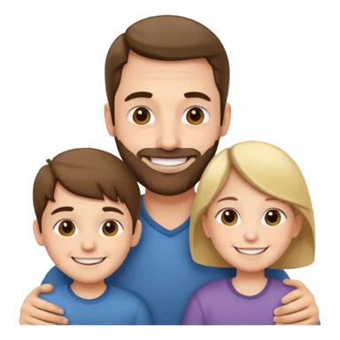 a father with many children sticker