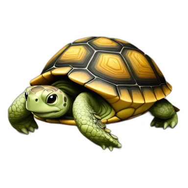 Écureuil sur tortue sticker