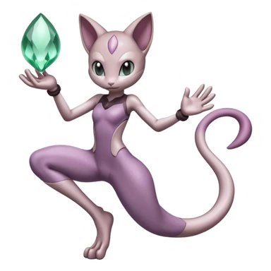 Meloetta-Mewtwo-Mew-Pokémon-Fakémon-fusion-hybrid-creature sticker