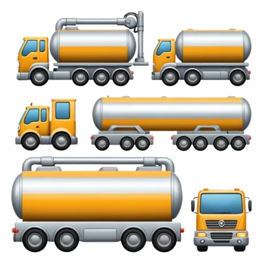 create a realistic emoji showing logistic machines sticker