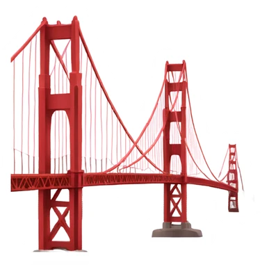 pink golden gate bridge sticker