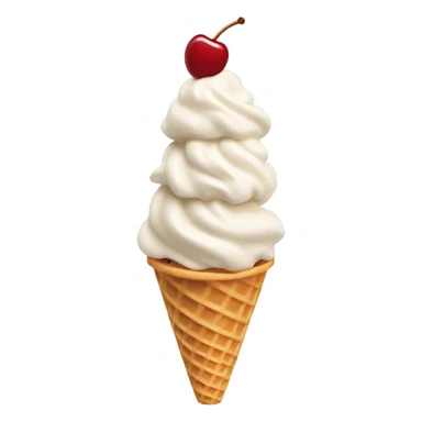 Soft serve ice cream cone sticker