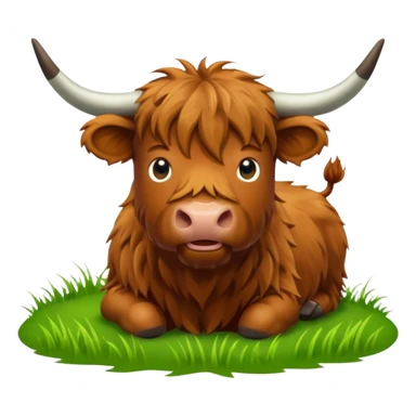 highland cow sticker